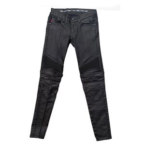 Ugly Bros Guardian-G Black Motorcycle Skinny Fit Jeans